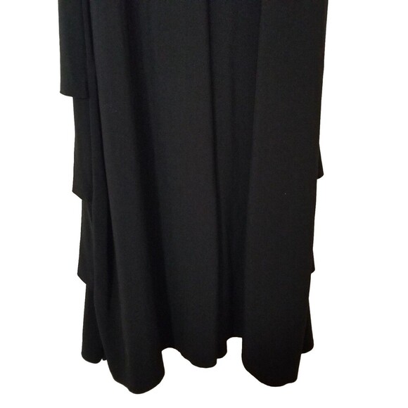Susan Lawrence Dress Womens Medium Black Layered Sleeveless Party - Picture 6 of 6